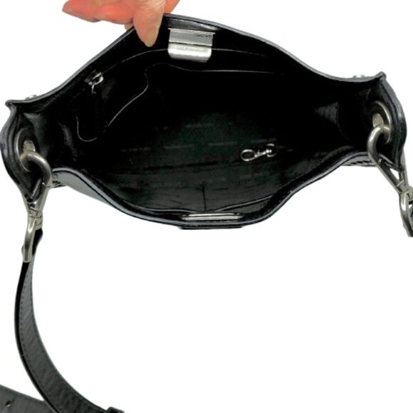 MICHAEL KORS~Sullivan Medium Messenger Bag~BLACK LEATHER CROSSBODY BAG - Picture 6 of 6